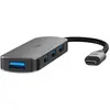 Image de Nedis Hub USB 1x USB-C  - 4x USB A, 4-Port port(s), USB 3.2 Gen1, alimentation par USB, 5 Gbps (USB-C, 4 ports), Station d’accueil + hub USB, Gris