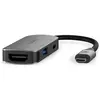 Image de Nedis CCGB64230GY01 (USB-C, 3 ports), Station d’accueil + hub USB, Gris