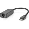 Image de Nedis Adaptateur réseau USB USB 3.2 Gen 1 2.5 Gbps USB-C  mâle RJ45 femelle 0.20 m Rond (USB-C, USB-C 3.2 Gen 1, RJ45 (1x)), Adaptateur réseau, Noir