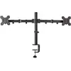 Image de Nedis Support d'écran de bureau 2 écran(s) 15 - 32 " 75x75 / 100x100 Entièrement mobile (Tables, 32", 8 kg), Support de moniteur, Noir