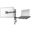 Image de Nedis Support d'écran de bureau Ordinateur portable 1 écran(s) 15 - 32 " 75x75 / 100x100 Int (Tables, 32", 8 kg), Support de moniteur, Noir