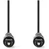 Image de Nedis Câble audio optique - Toslink mâle Toslink mâle 1.00 m Rond PVC Noir Lab (1 m, Câble Toslink), Câble audio