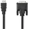 Image de Nedis Câble HDMI  HDMI  mâle DVI-D 24+1 broches mâle 1080p Nickelé 3.00 m Droit (3 m), Câble vidéo, Noir