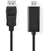 Image de Nedis Câble Displayport Ccgl37100bk30 Dp M-hdmi Connecteur 1080p Nickelé 3 M