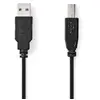Image de Nedis Ccgl60100bk10 Câble Usb 2.0 Usb-a M-usb-b M 480mbs Nickelé 1 M 10w