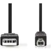 Image de Nedis USB A   USB B (3 m, USB 2.0, 10 W), Câble USB