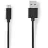 Image de Nedis Câble USB 2.0 USB-A Mâle vers USB Micro-B Mâle 3.00 m Noir