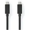 Image de Nedis Câble USB USB 3.2 Gen 2x2 USB-C  mâle USB-C  mâle 100 W 4K@60Hz 20 Gbps Ve (2 m, USB 3.2 Gen 2x2, 100 W), Câble USB