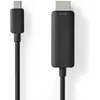 Image de Nedis Adaptateur USB-C  USB 3.2 Gen 1 USB-C  mâle HDMI  mâle 4K@60Hz 2.00 m Rond Ve (2 m), Câble vidéo, Noir