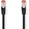 Image de Nedis Câble Cat 6 RJ45 mâle RJ45 mâle S/FTP 20.0 m Rond LSZH Noir Étiquette (S/FTP, CAT6, 20 m), Câble réseau