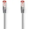 Image de Nedis Nom : Câble réseau CAT6 RJ45 Male RJ45 Male S/FTP 0.50 m Rond LSZH Gris Label
