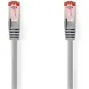 Image de Nedis Câble réseau CAT6 RJ45 mâle RJ45 mâle S/FTP 30.0 m Rond LSZH Gris Étiquette (S/FTP, CAT6, 30 m), Câble réseau