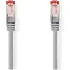 Image de Nedis Câble Cat 6 RJ45 mâle RJ45 mâle S/FTP 7.50 m Rond LSZH Gris Étiquette (S/FTP, CAT6, 7.50 m), Câble réseau