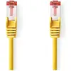 Image de Nedis Câble réseau CAT6 RJ45 mâle RJ45 mâle S/FTP 0.25 m Rond LSZH Jaune Étiquette (S/FTP, CAT6, 0.25 m), Câble réseau