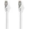 Image de Nedis Câble réseau Cat 8.1 S/FTP RJ45 mâle RJ45 mâle 1.00 m Rond LSZH Blanc L (S/FTP, CAT8.1, 1 m), Câble réseau