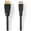 Image de Nedis Câble HDMI   haute vitesse avec Ethernet HDMI  mâle HDMI  mini mâle 4K@30Hz 10.2 G (3 m), Câble vidéo, Noir