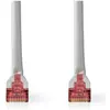 Image de Nedis Câble réseau CAT6 RJ45 mâle RJ45 mâle SF/UTP 20.0 m Rond PVC Gris Étiquette (SF/UTP, CAT6, 20 m), Câble réseau