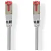 Image de Nedis Câble Cat 6 RJ45 mâle RJ45 mâle SF/UTP 3.00 m Rond PVC Gris Étiquette (SF/UTP, CAT6, 3 m), Câble réseau