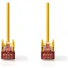 Image de Nedis Câble réseau CAT6 RJ45 mâle RJ45 mâle S/FTP 15.0 m Rond LSZH Gris Étiquette (S/FTP, CAT6, 15 m), Câble réseau