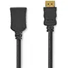 Image de Nedis Câble HDMI Haute Vitesse avec ethernet HDMI  Connecteur Sortie HDMI   4K@60Hz ARC 10.2 Gbps 5.00 m Rond PVC Noir Label