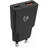 Image de Nedis Netzladegerät 20 W GaN PD3.0 Schnellladefunktion 1.5 / 2.0 / 2.22 A / 3.0 A Anzahl (20 W, 2 ports), Chargeur USB, Noir