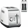 Image de KitchenAid 5KMT2115EWH 2-Schlitz-Toaster, Grille-pain, Argent, Blanc
