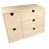 Image de Bloc en bois 5 tiroirs 35x15x26cm - artémio