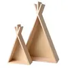 Image de 2 étagères en bois Tipi - 45 et 26 cm