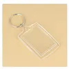 Image de 4 porte-clés photo rectangle transparent 30x45mm - artemio 14020055