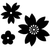 Image de Matrices de découpe x 3 - Fleurs du Japon - Artemio