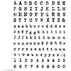 Image de Tampons clear stamp Alphabet machine - Set de 138 tampons