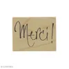 Image de Tampon bois Merci - 5,5 x 4,3 cm
