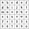 Image de Tampon - Lettres et chiffres Minuscule