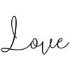 Image de Tampon bois Love 3,7 x 5,3 cm - Artemio