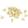 Image de 35 perles en bois triangulaires 11 x 9.7 x 4.9 mm - Artemio