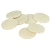 Image de 10 perles en bois rondes plates 40 mm