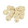 Image de 14 perles en bois polygonales 12 x 16 mm - Artemio