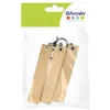 Image de 3 Porte-clés en bois rectangles - 10 x 2 x 0,5 cm