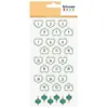 Image de 30 stickers calendrier de l'Avent - coeurs