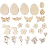 Image de 26 minis silhouettes de Pâques en bois