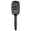 Image de Olivia Garden Expert Care Flex Boar & Nylon Bristles Black Brosse universelle 1 art.