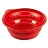 Image de duvo gamelle de voyage en silicone - 250 ml - 11 cm - rouge - pour chien