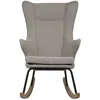 Image de Les Tendances Fauteuil à bascule tissu gris clair Luxare