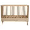 Image de Lit bébé évolutif 70x140 cm chêne clair et pieds hêtre massif Cosy