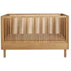 Image de Lit bébé évolutif 70x140 cm frêne massif foncé Akaia