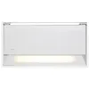 Image de Novy Fusion D 680 - Hotte - intégré - Niche - largeur : 50.5 cm - profondeur : 26.5 cm - evacuation & recyclage - verre opale blanc