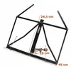 Image de Stagg MUS-A1 BK - Pupitre de table, pliable, en métal, avec housse