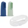 Image de Nattou, Soin corporel bébé, Aide au brossage des dents silicone bl/gn