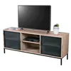 Image de Meuble TV 2 portes 2 niches Soho - Naturel clair - Urban living