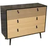 Image de Urban Living - Commode contemporaine effet bois Chelsea - L. 98 x H. 82 cm - Noir - Chelsea